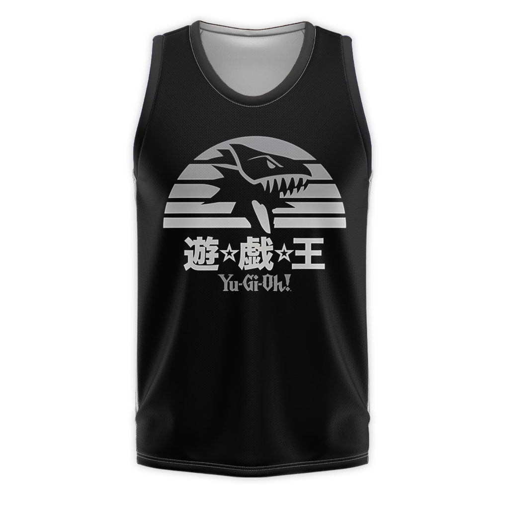 Yugioh Blueeyes White Dragon Monochrome Emblem Design Anime Apparel