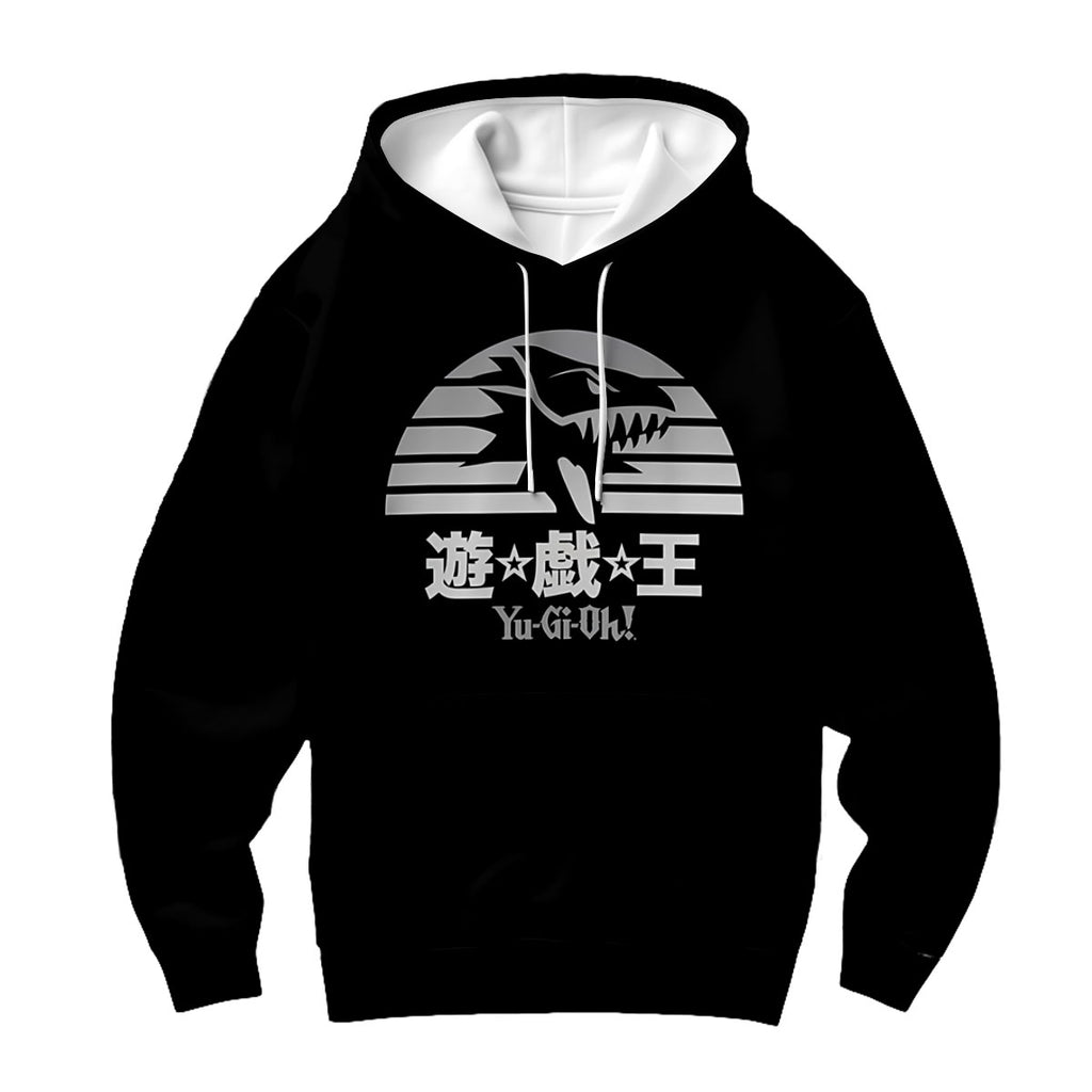 Yugioh Blueeyes White Dragon Monochrome Emblem Design Anime Apparel