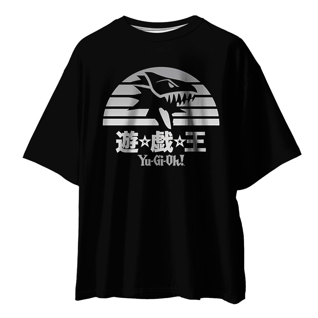 Yugioh Blueeyes White Dragon Monochrome Emblem Design Anime Apparel