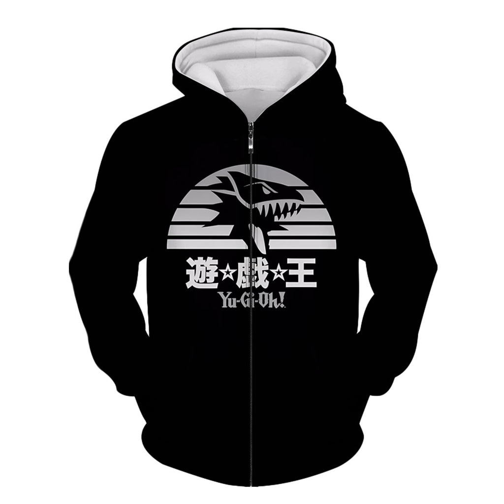 Yugioh Blueeyes White Dragon Monochrome Emblem Design Anime Apparel
