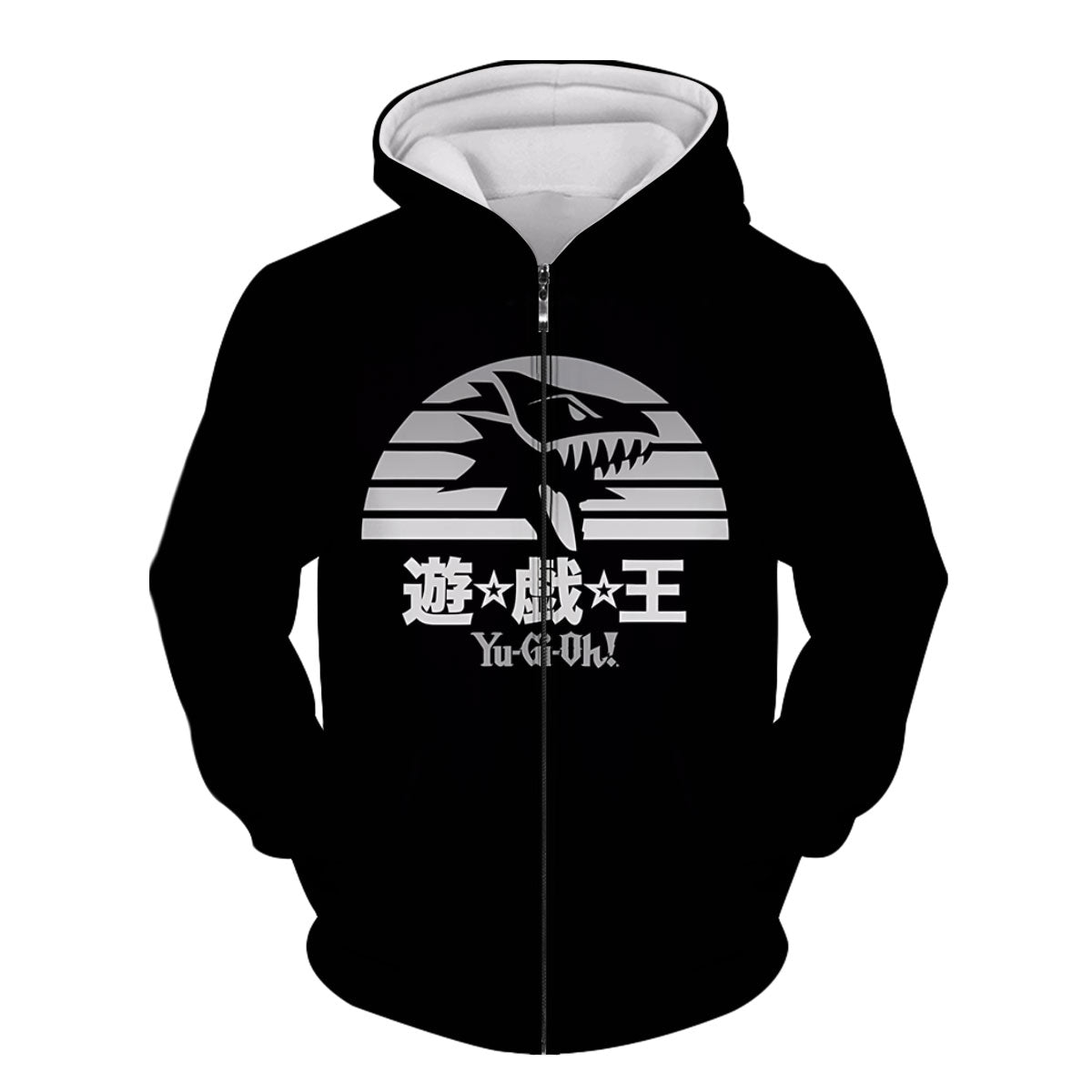 Yugioh Blueeyes White Dragon Monochrome Emblem Design Anime Apparel