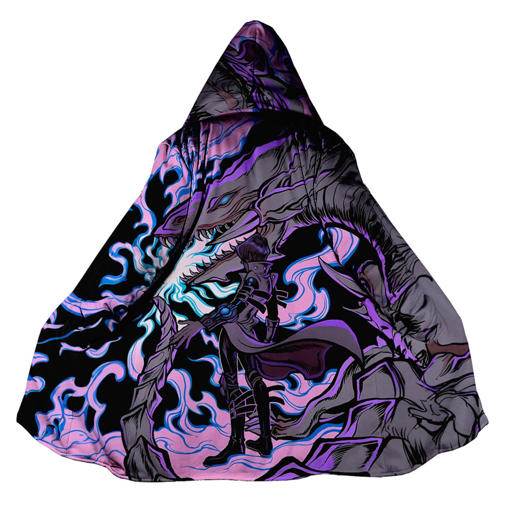 Yugioh Blueeyes White Dragon Standing Together With Duelist Anime Apparel