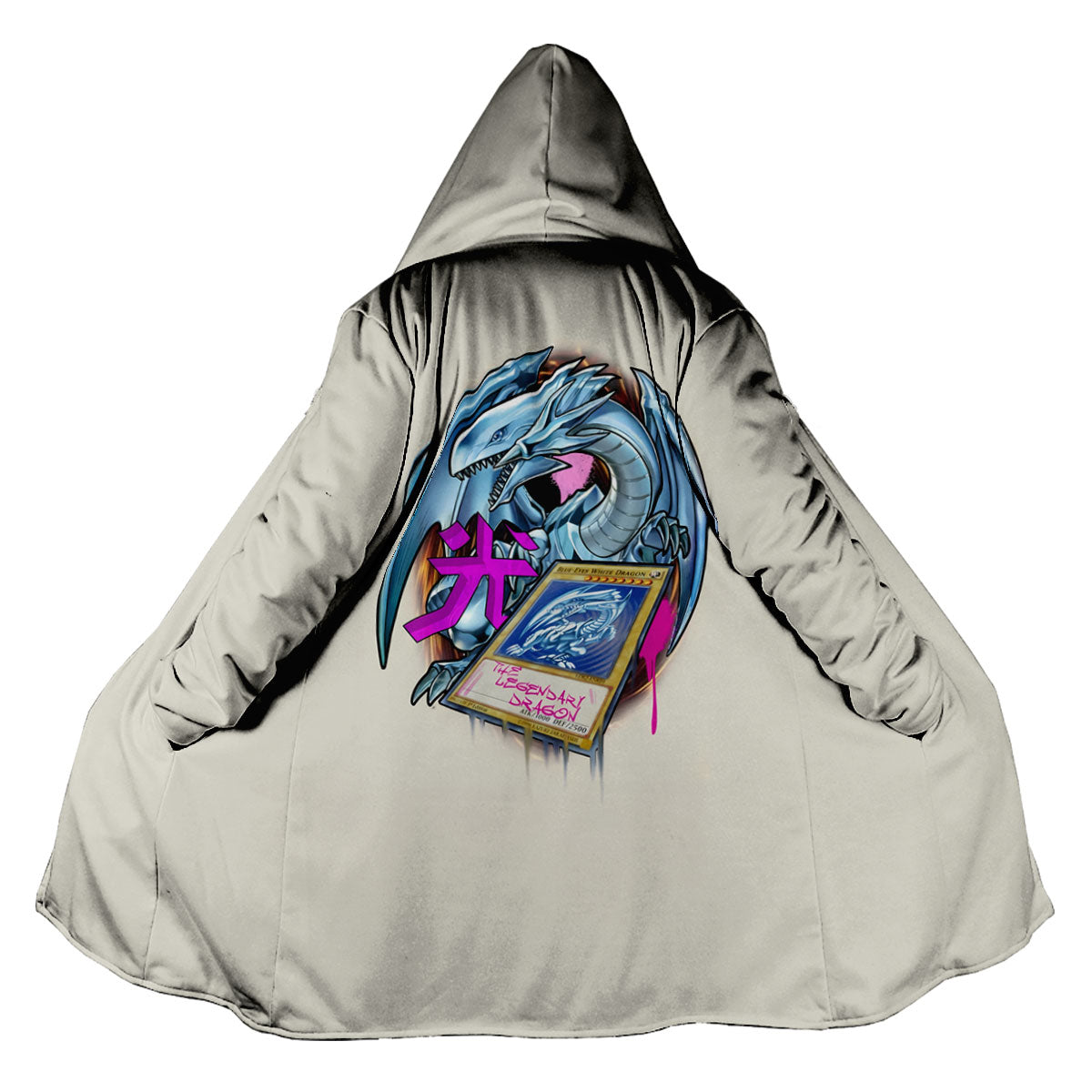 Yugioh Blueeyes White Dragon With Pink Decorative Accents Anime Apparel