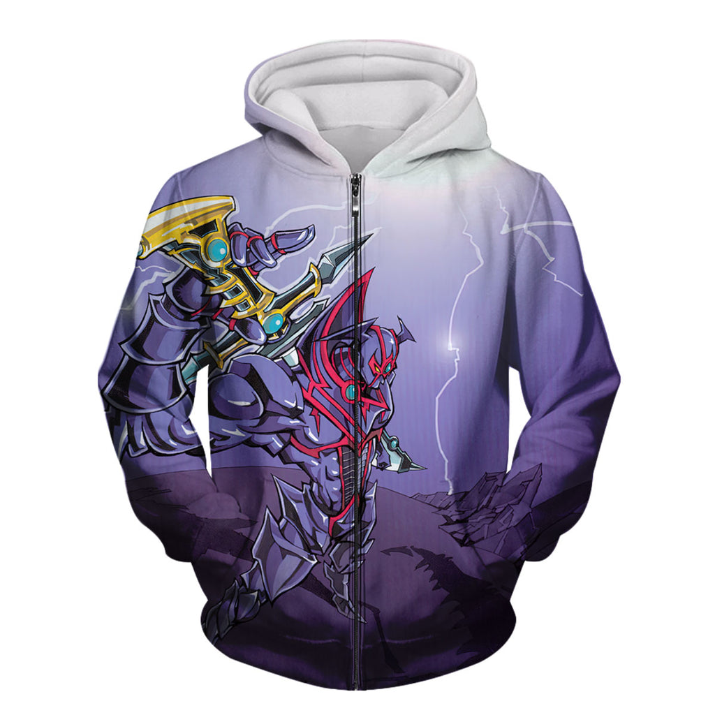 Yugioh Buster Blader Unsheathing Sword In Battle Anime Apparel