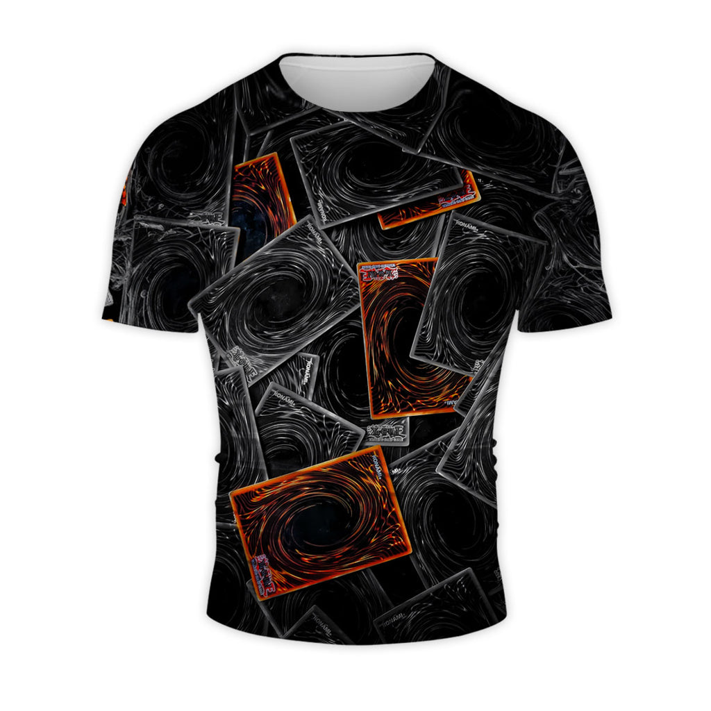 Yugioh Card Pile Black And Orange Anime Apparel