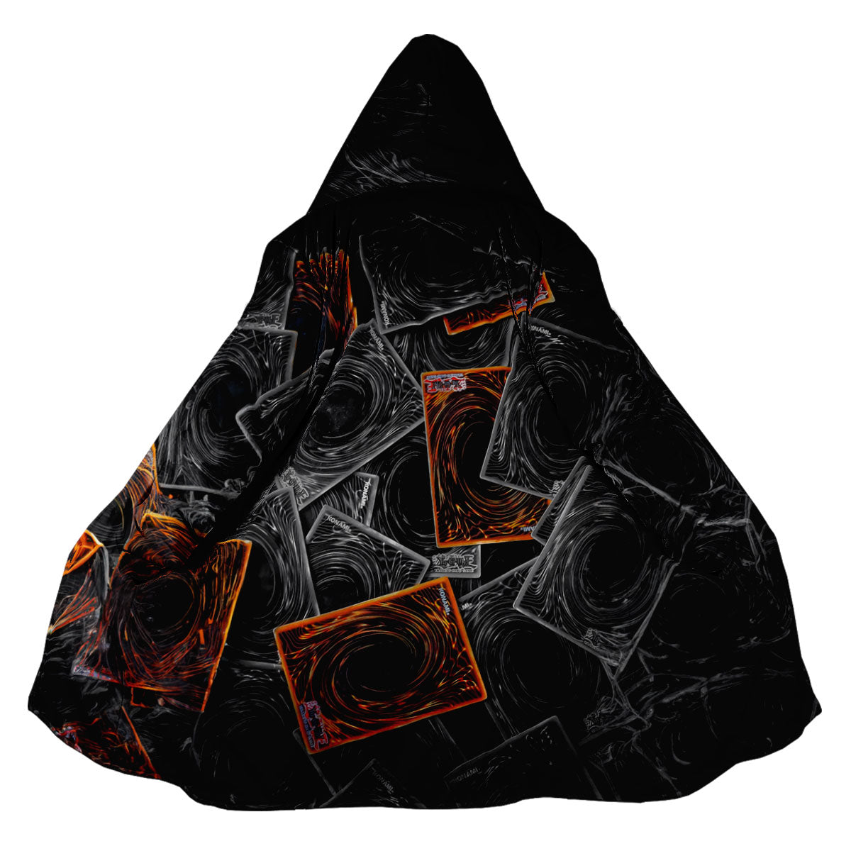 Yugioh Card Pile Black And Orange Anime Apparel