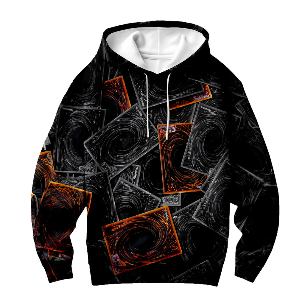 Yugioh Card Pile Black And Orange Anime Apparel