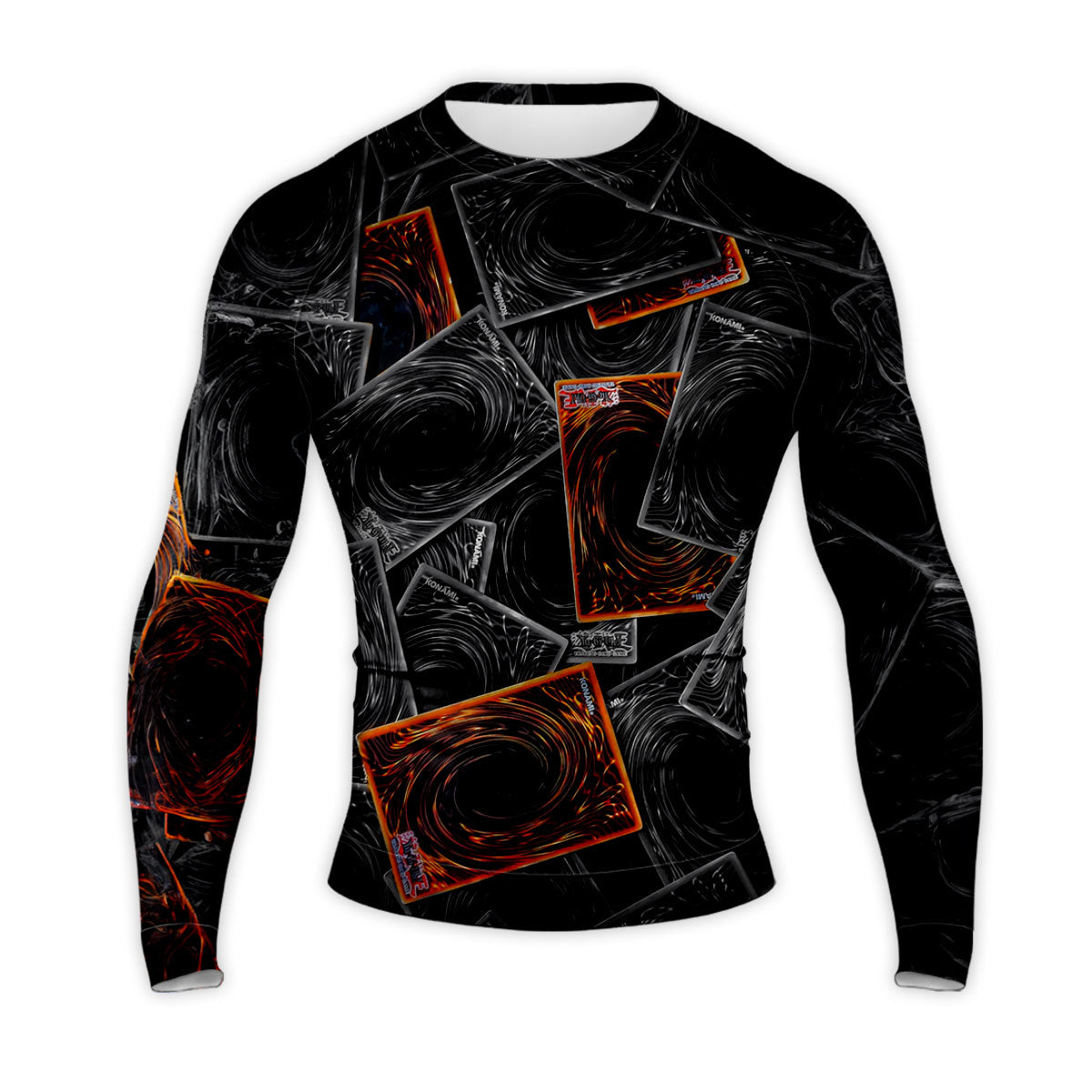 Yugioh Card Pile Black And Orange Anime Apparel