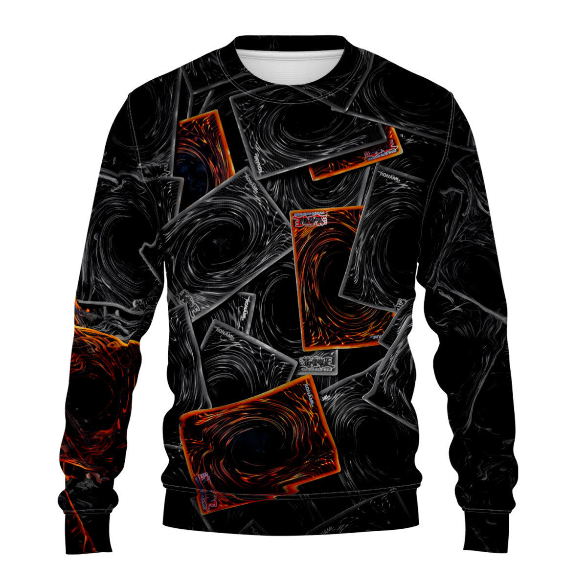 Yugioh Card Pile Black And Orange Anime Apparel