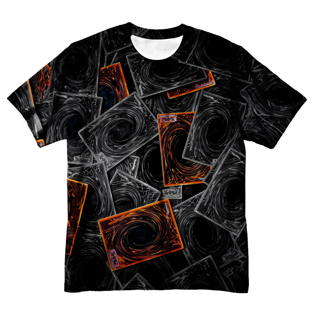 Yugioh Card Pile Black And Orange Anime Apparel
