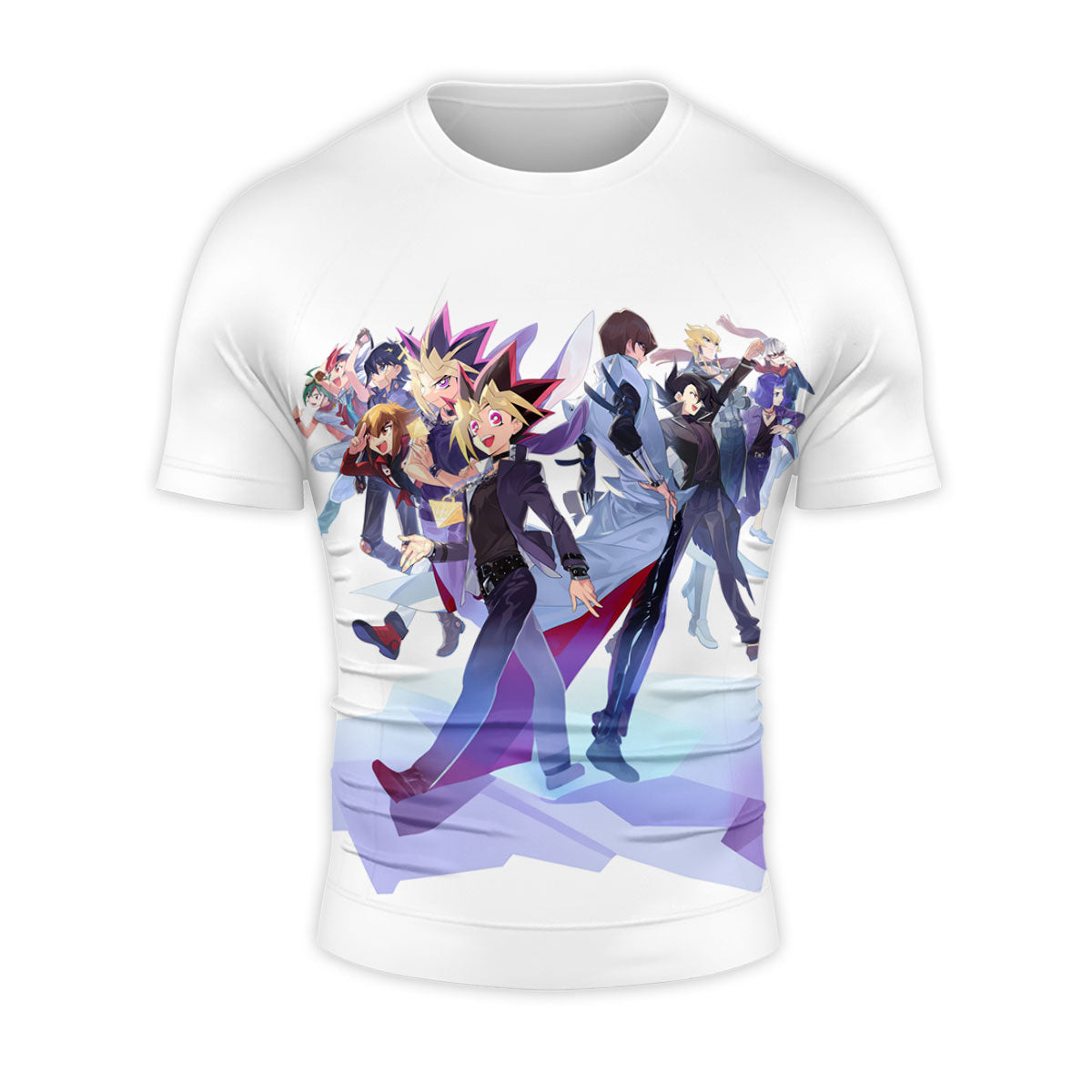 Yugioh Character Group Standing In Vibrant Colors Anime Apparel