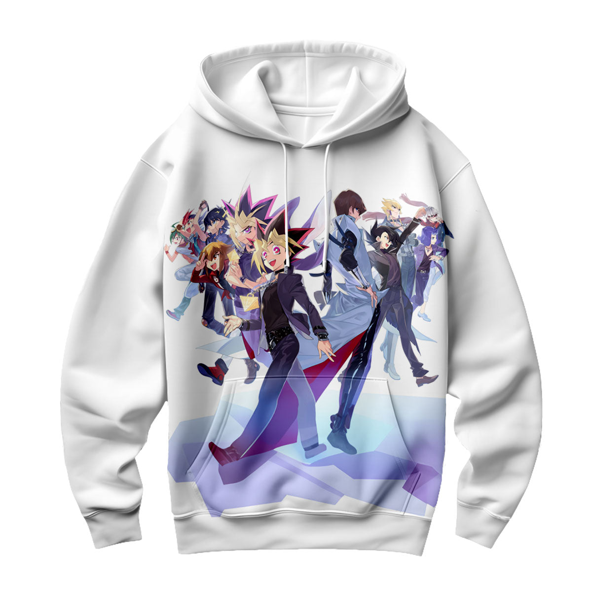 Yugioh Character Group Standing In Vibrant Colors Anime Apparel