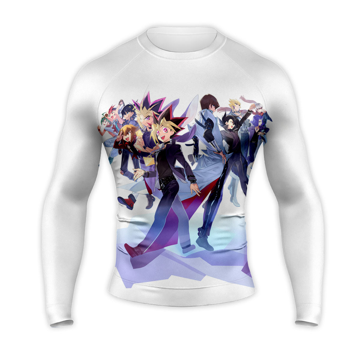 Yugioh Character Group Standing In Vibrant Colors Anime Apparel