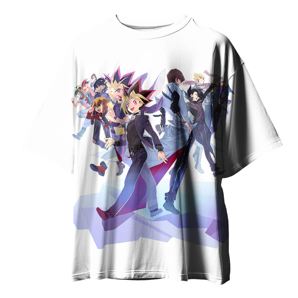Yugioh Character Group Standing In Vibrant Colors Anime Apparel