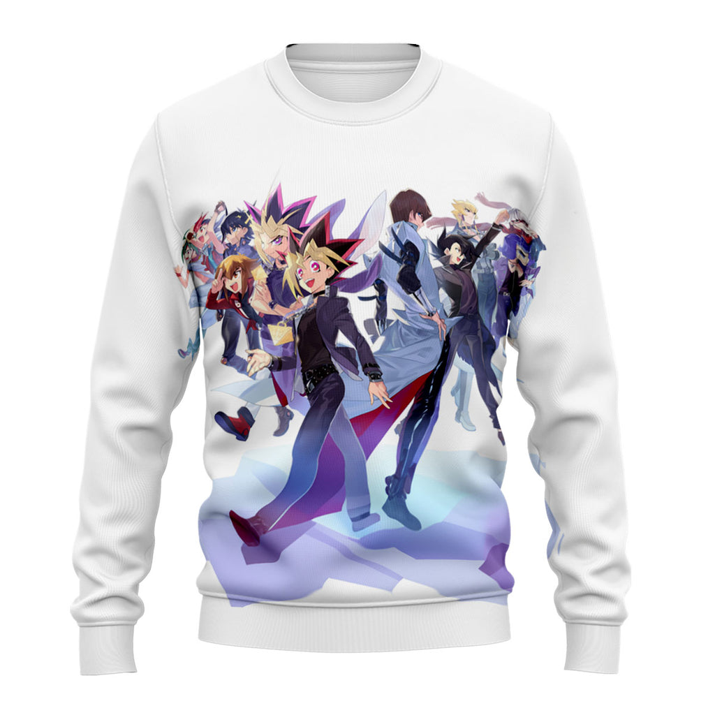Yugioh Character Group Standing In Vibrant Colors Anime Apparel
