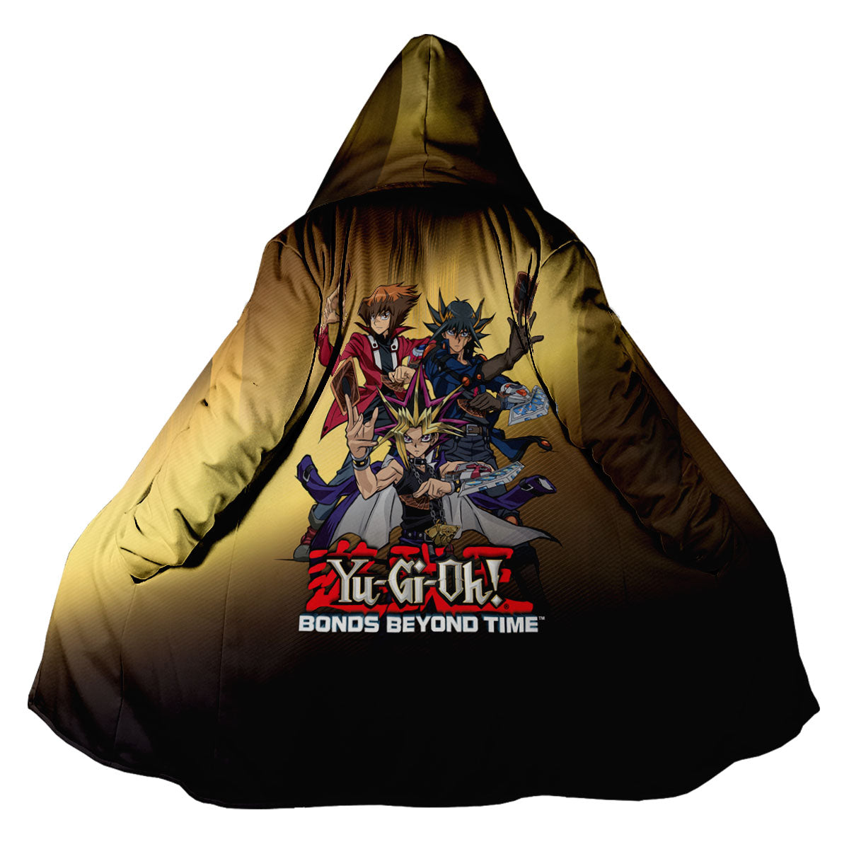 Yugioh Character Holding Golden Card Standing Anime Apparel