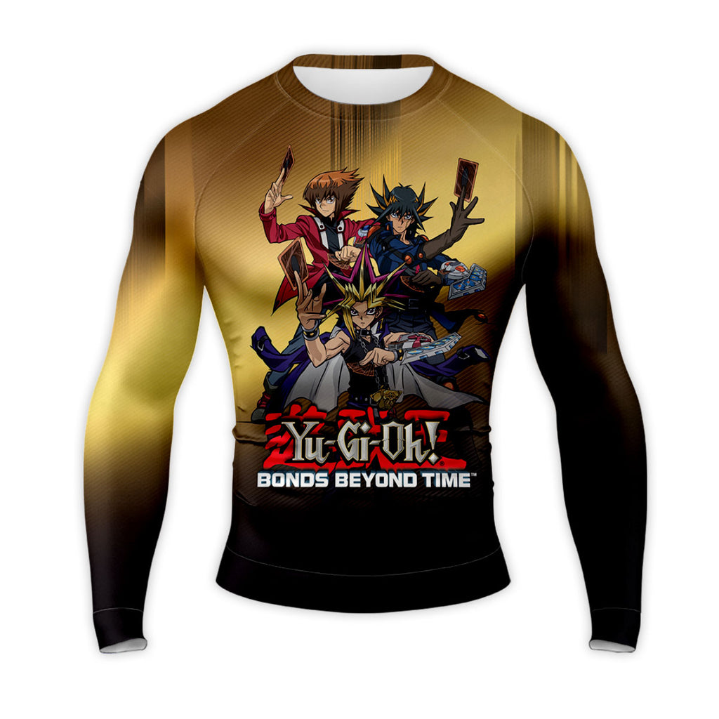 Yugioh Character Holding Golden Card Standing Anime Apparel