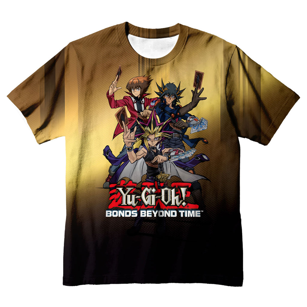 Yugioh Character Holding Golden Card Standing Anime Apparel