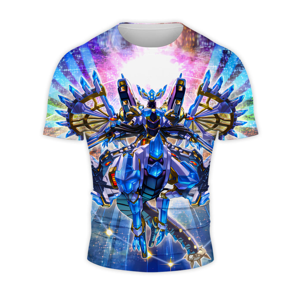 Yugioh Crystal Wing Synchro Dragon In Vibrant Colors Anime Apparel