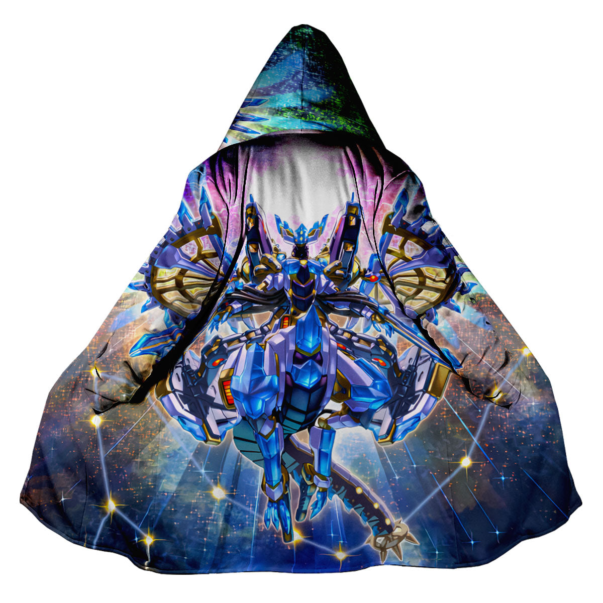 Yugioh Crystal Wing Synchro Dragon In Vibrant Colors Anime Apparel