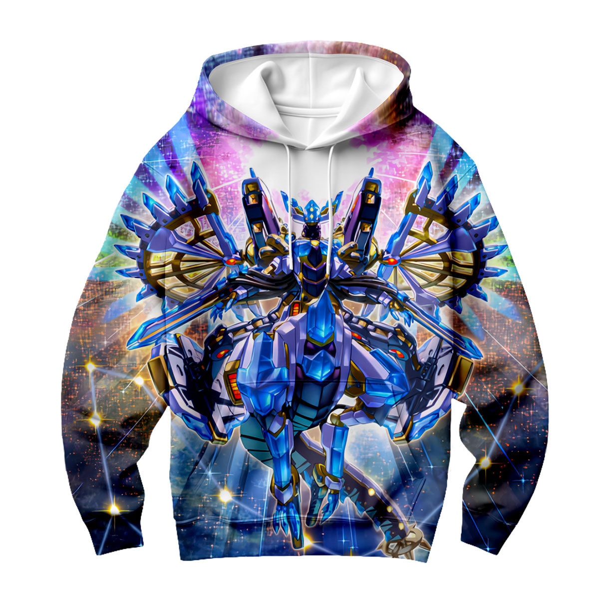 Yugioh Crystal Wing Synchro Dragon In Vibrant Colors Anime Apparel