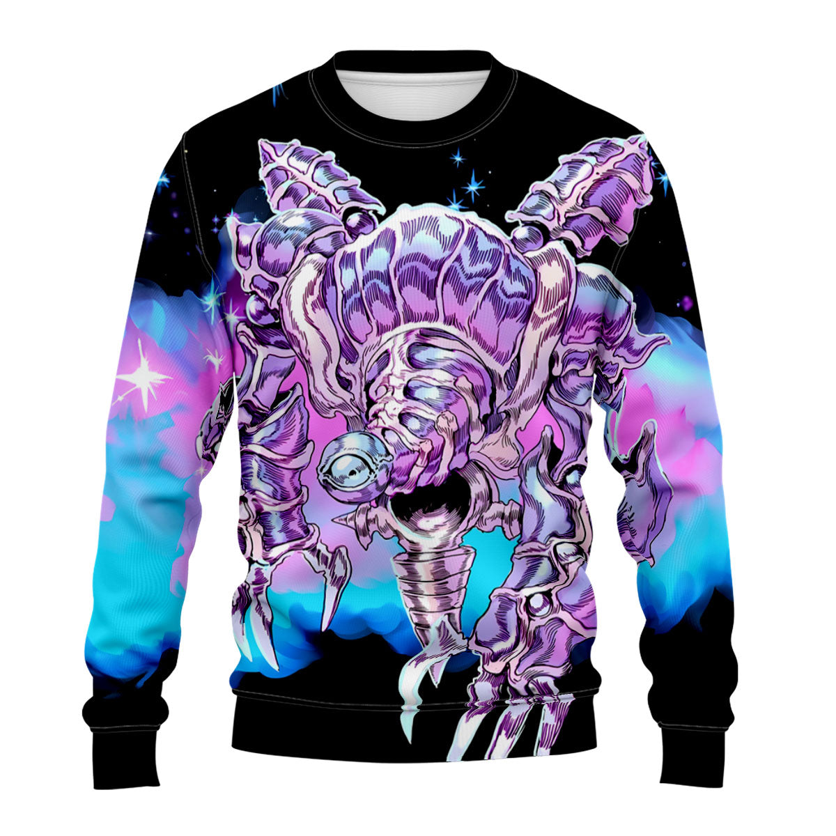 Yugioh Cyber End Dragon In Purple Starry Sky Background Anime Apparel
