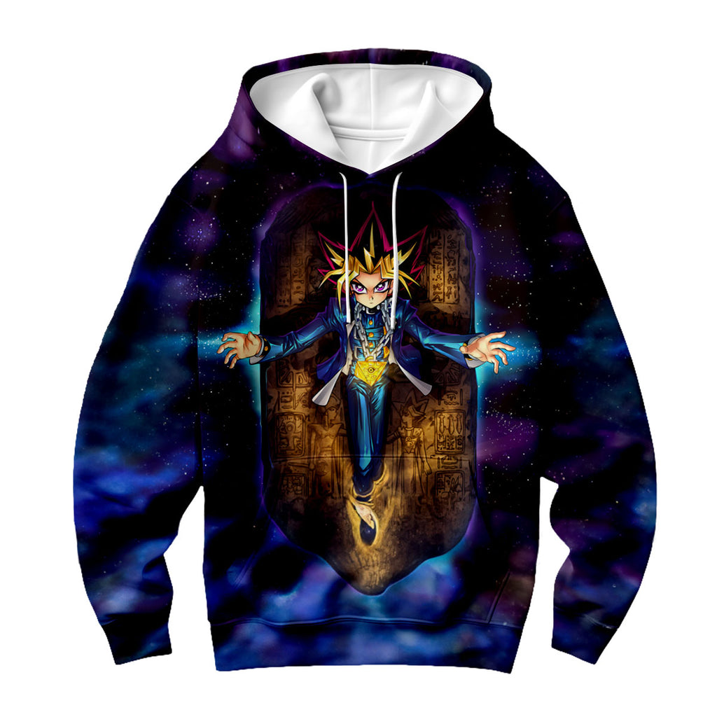 Yugioh Dark Game Stone Tablet Floating Blue Space Anime Apparel