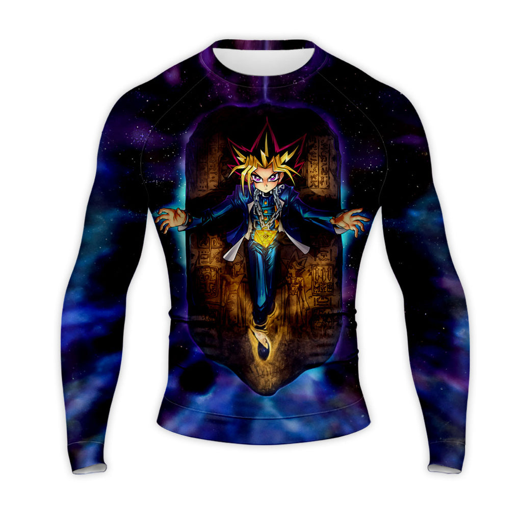 Yugioh Dark Game Stone Tablet Floating Blue Space Anime Apparel