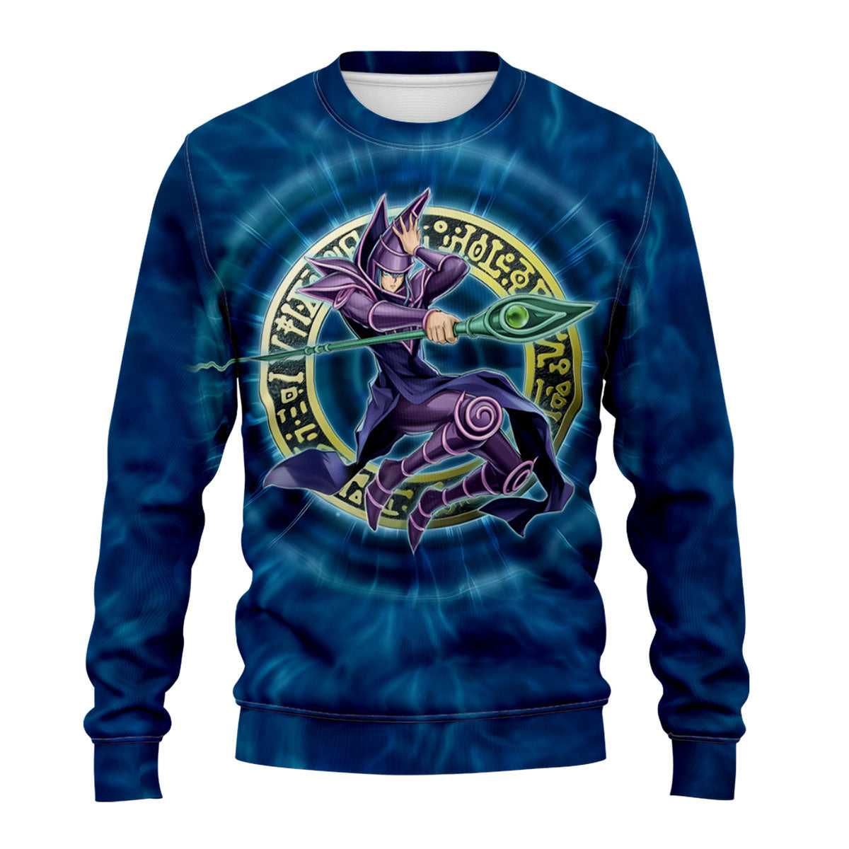Yugioh Dark Magician Casting Blue Magic Anime Apparel