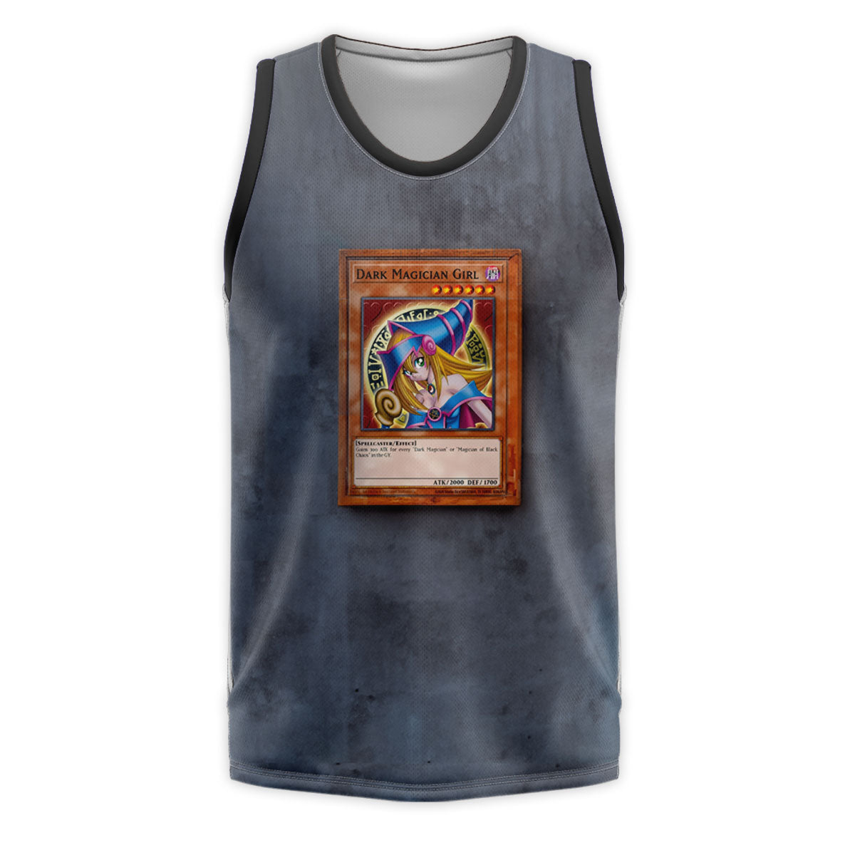Yugioh Dark Magician Girl Card On Gray Background Anime Apparel