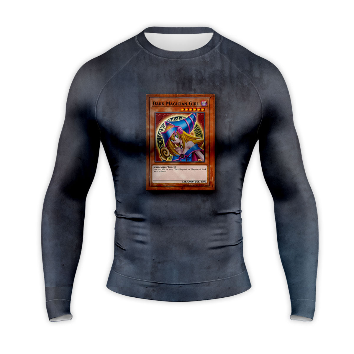 Yugioh Dark Magician Girl Card On Gray Background Anime Apparel