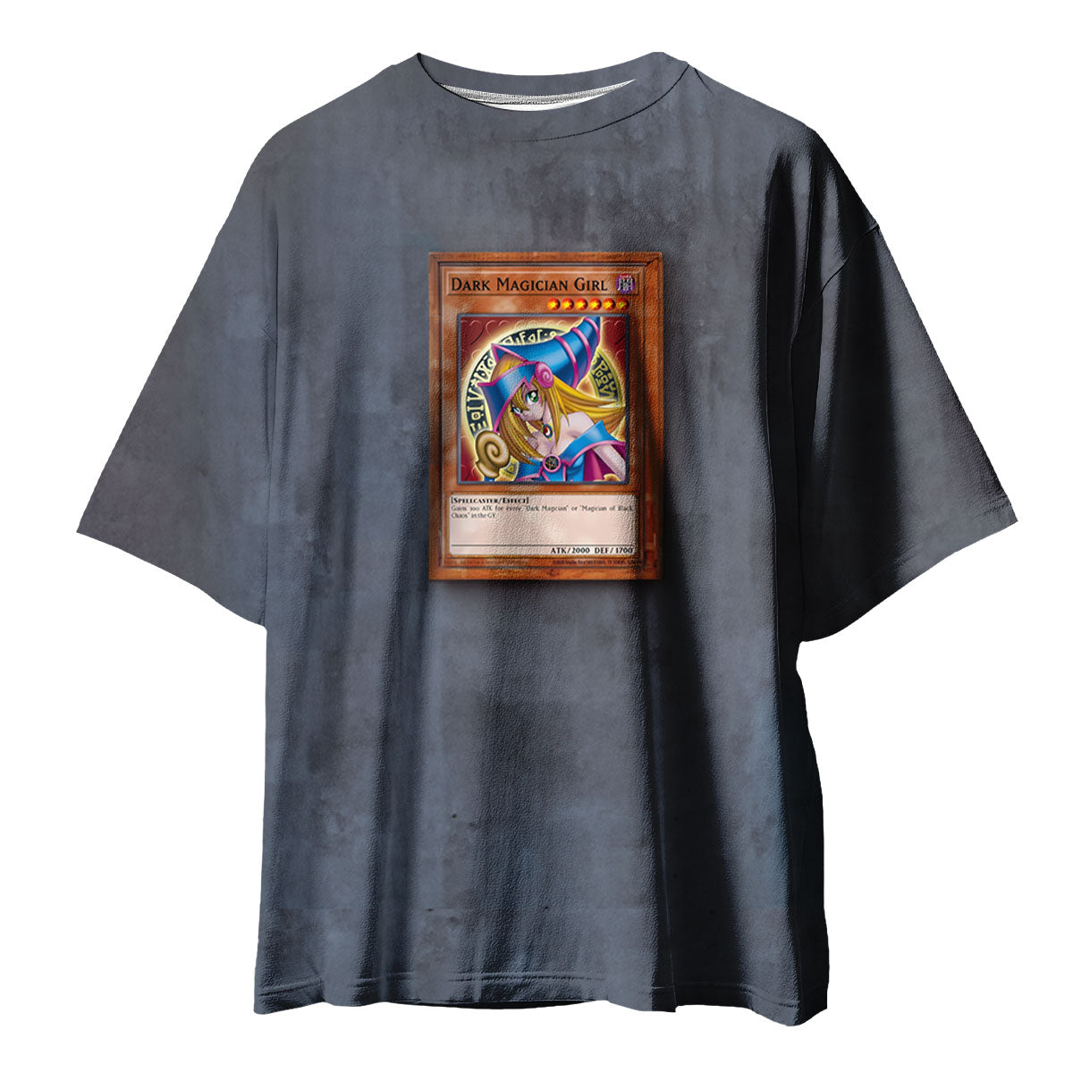 Yugioh Dark Magician Girl Card On Gray Background Anime Apparel