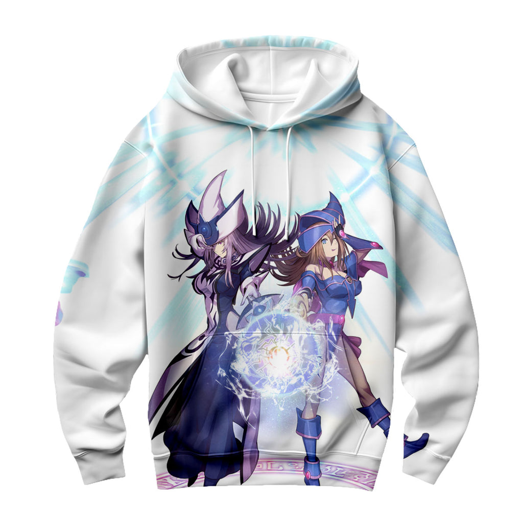 Yugioh Dark Magician Girl Casting Blue Magic Spell Anime Apparel
