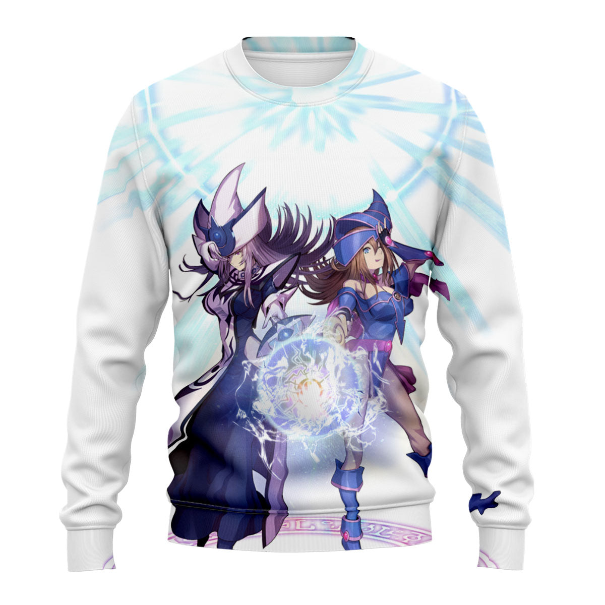 Yugioh Dark Magician Girl Casting Blue Magic Spell Anime Apparel