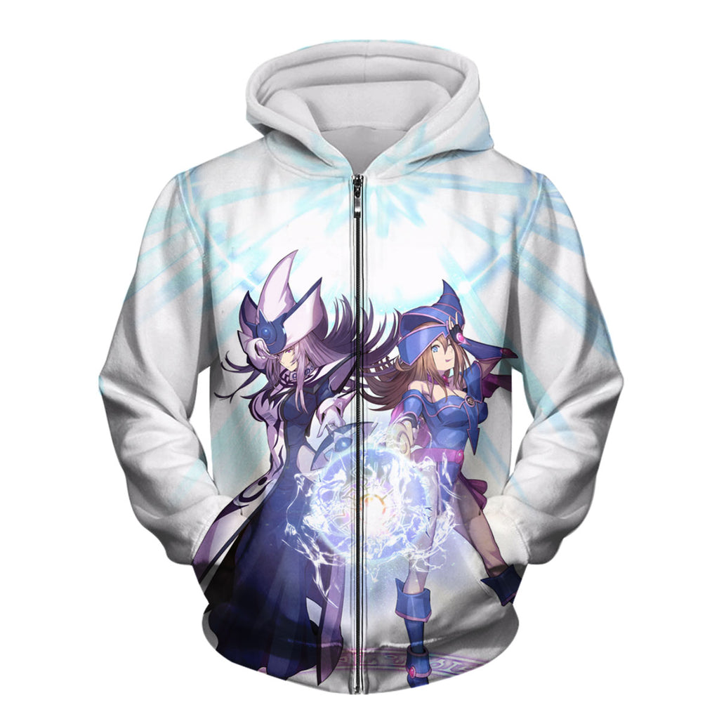 Yugioh Dark Magician Girl Casting Blue Magic Spell Anime Apparel
