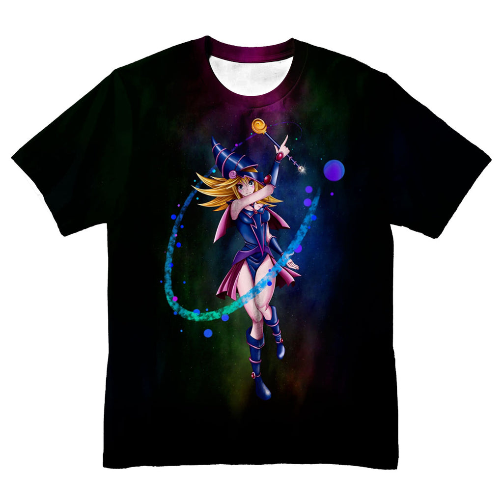 Yugioh Dark Magician Girl Casting Deep Purple Magic Anime Apparel