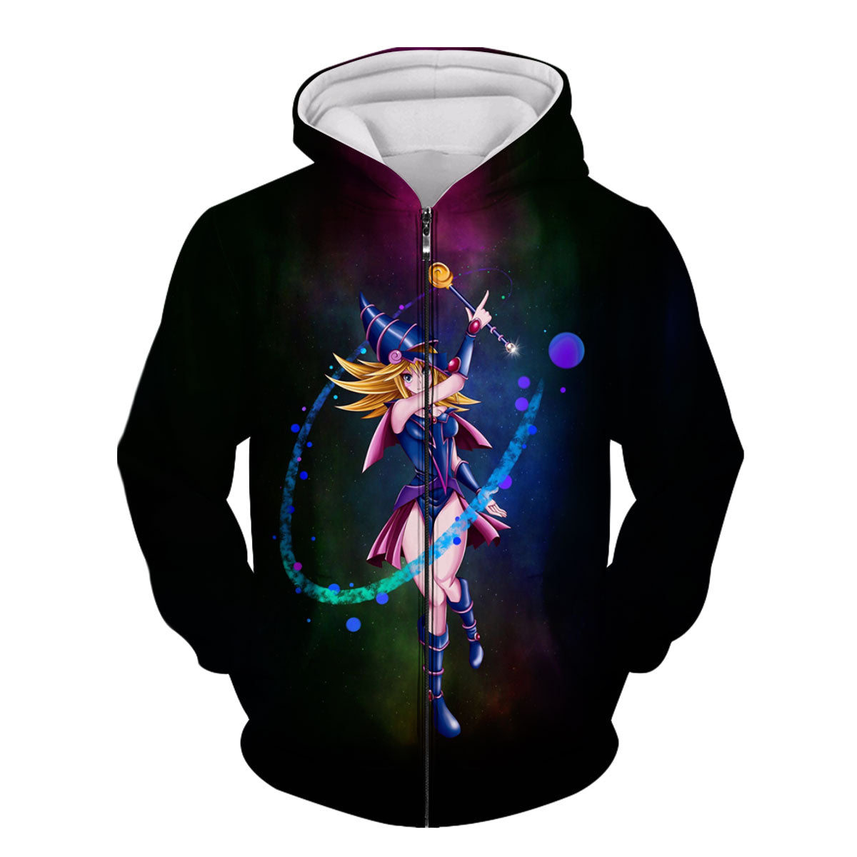 Yugioh Dark Magician Girl Casting Deep Purple Magic Anime Apparel