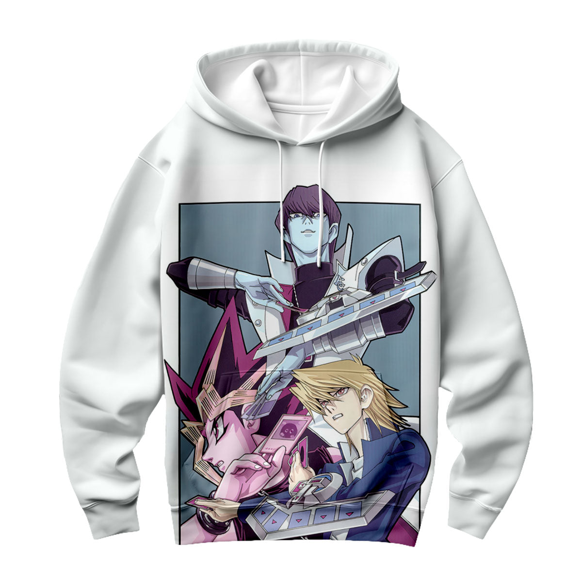 Yugioh Dark Magician Holding Blue Card Standing Anime Apparel