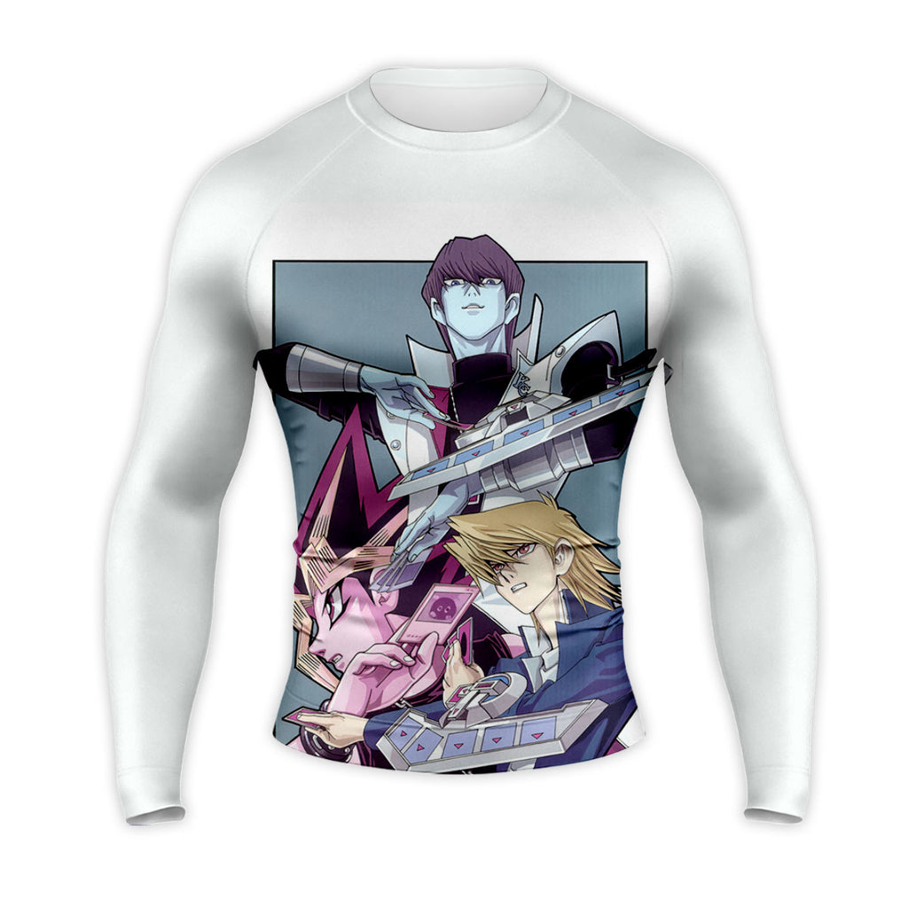 Yugioh Dark Magician Holding Blue Card Standing Anime Apparel