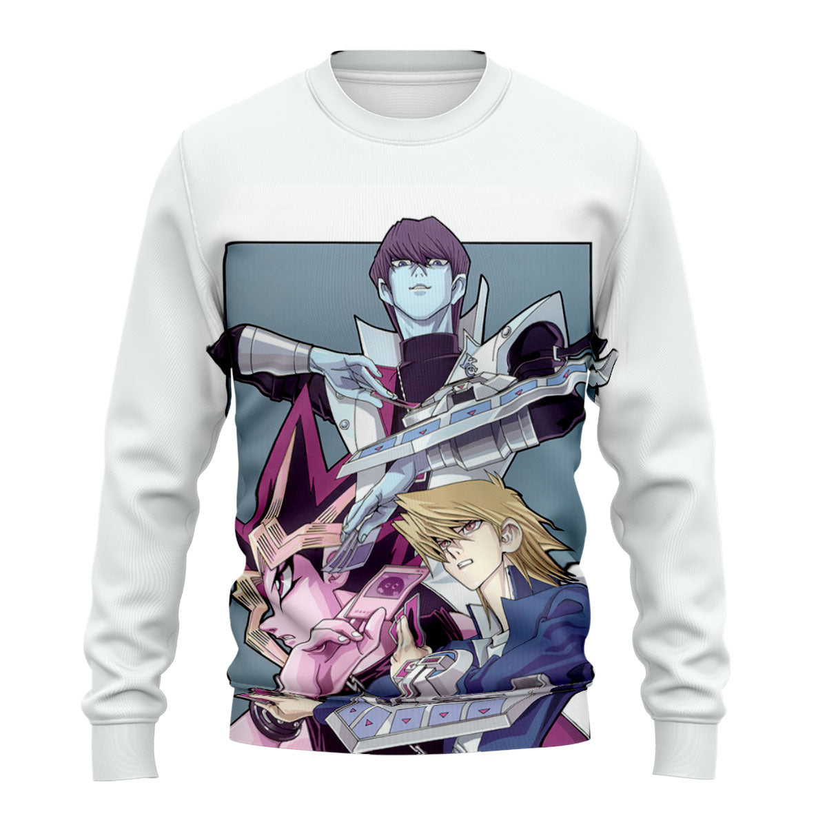 Yugioh Dark Magician Holding Blue Card Standing Anime Apparel
