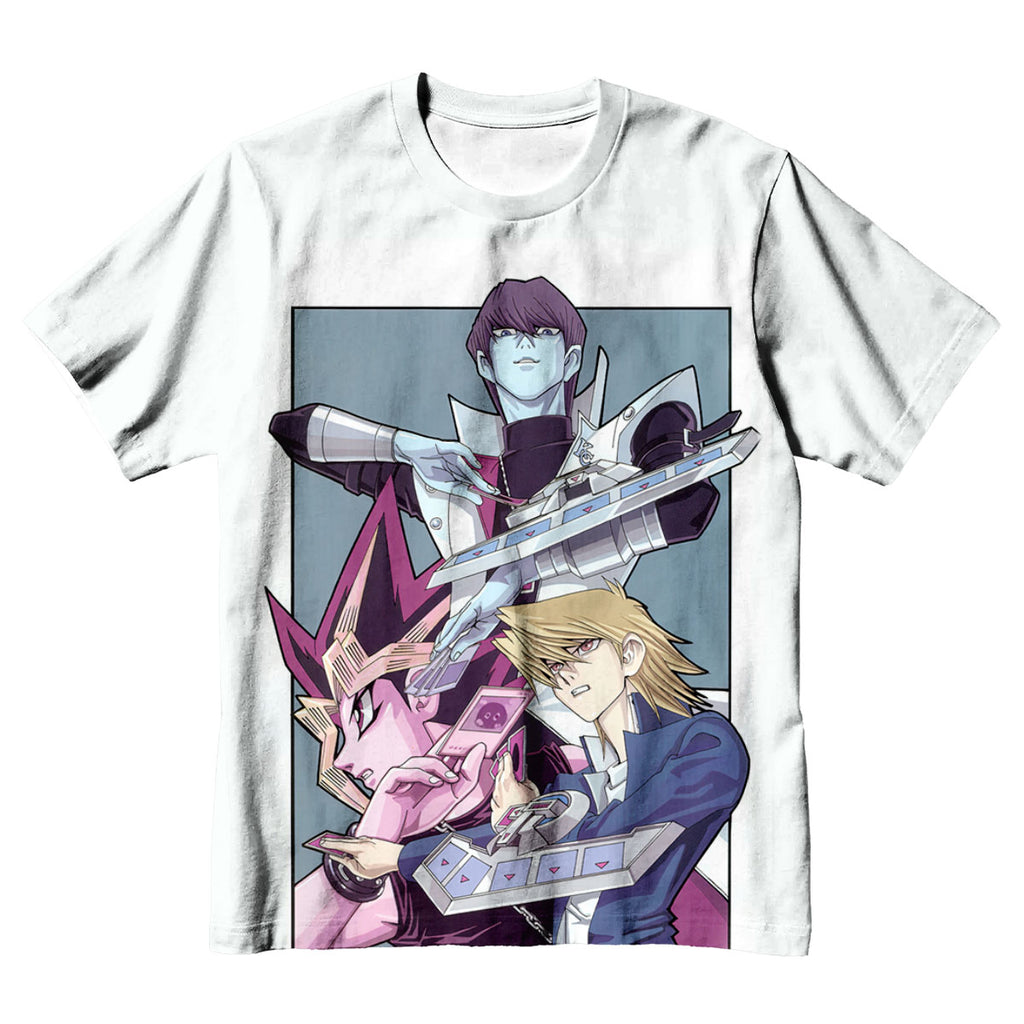 Yugioh Dark Magician Holding Blue Card Standing Anime Apparel