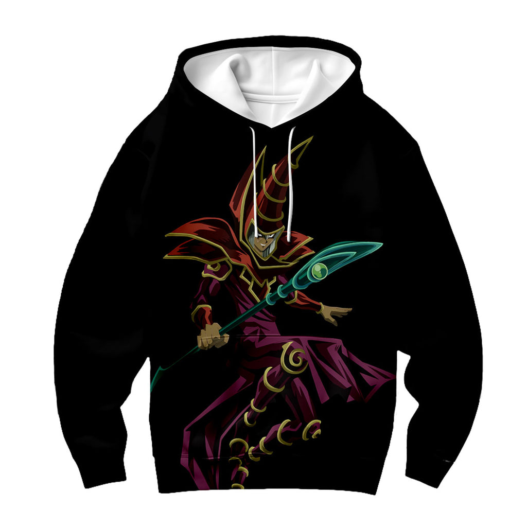 Yugioh Dark Magician Holding Red Staff In Battle Anime Apparel