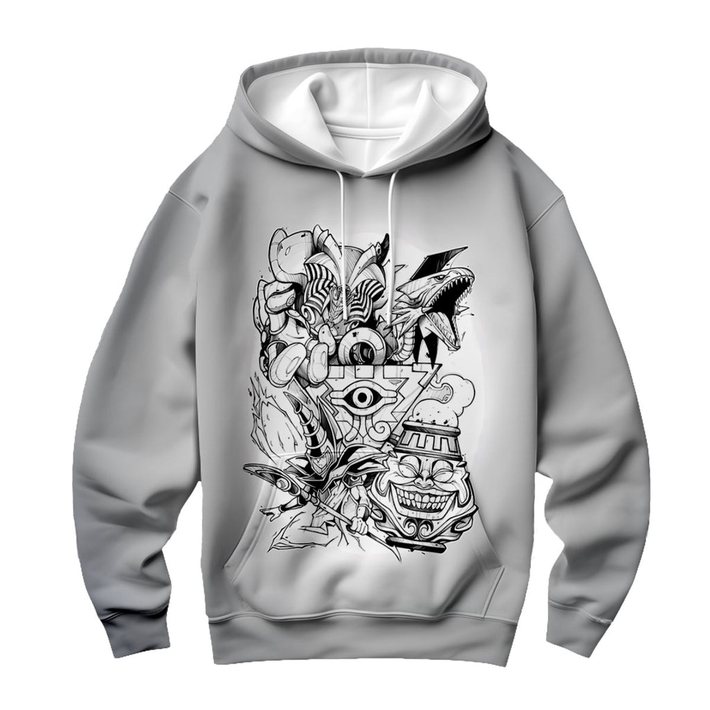 Yugioh Dark Magician Monochrome Combat Stance Illustration Anime Apparel
