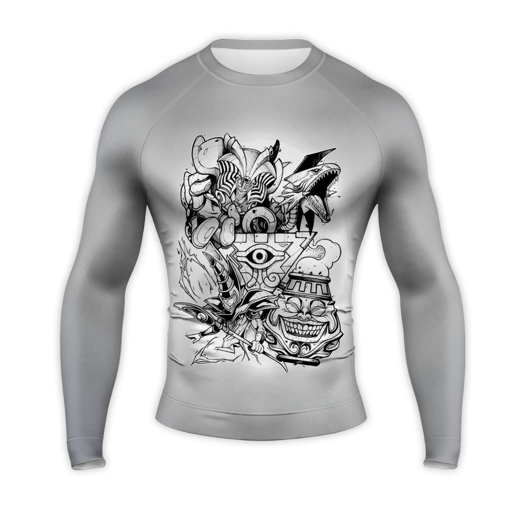 Yugioh Dark Magician Monochrome Combat Stance Illustration Anime Apparel