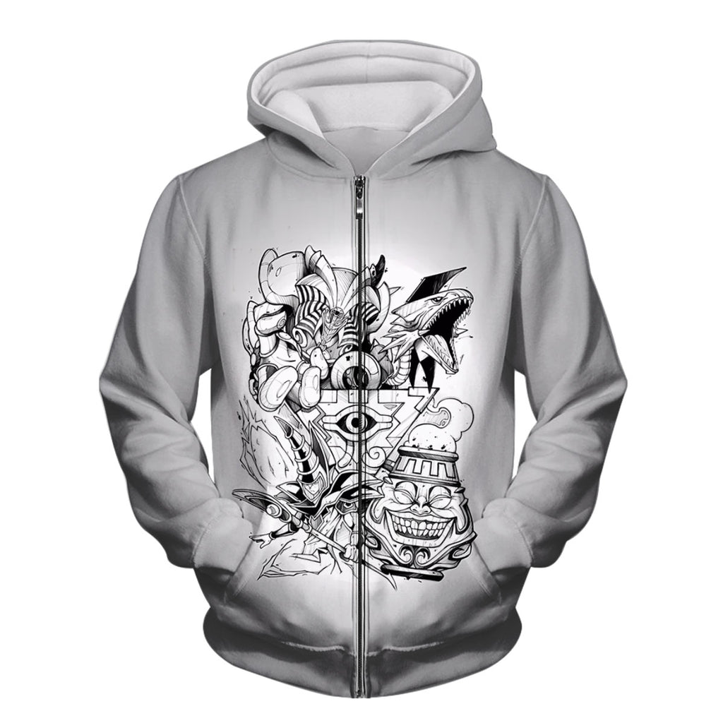 Yugioh Dark Magician Monochrome Combat Stance Illustration Anime Apparel