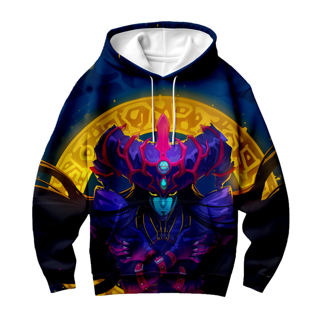 Yugioh Dark Magician Standing With Blue Mystic Symbols Anime Apparel