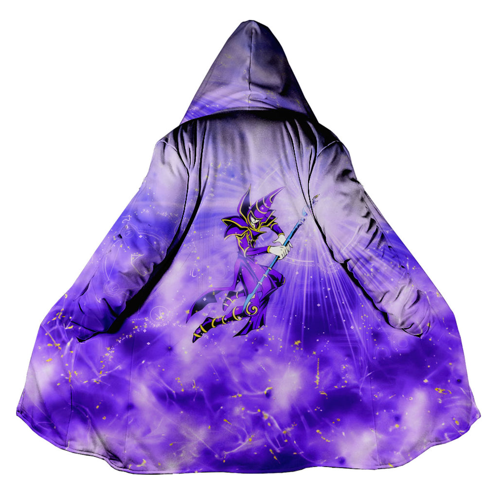 Yugioh Dark Magician Surrounded By Purple Glowing Energy Anime Apparel