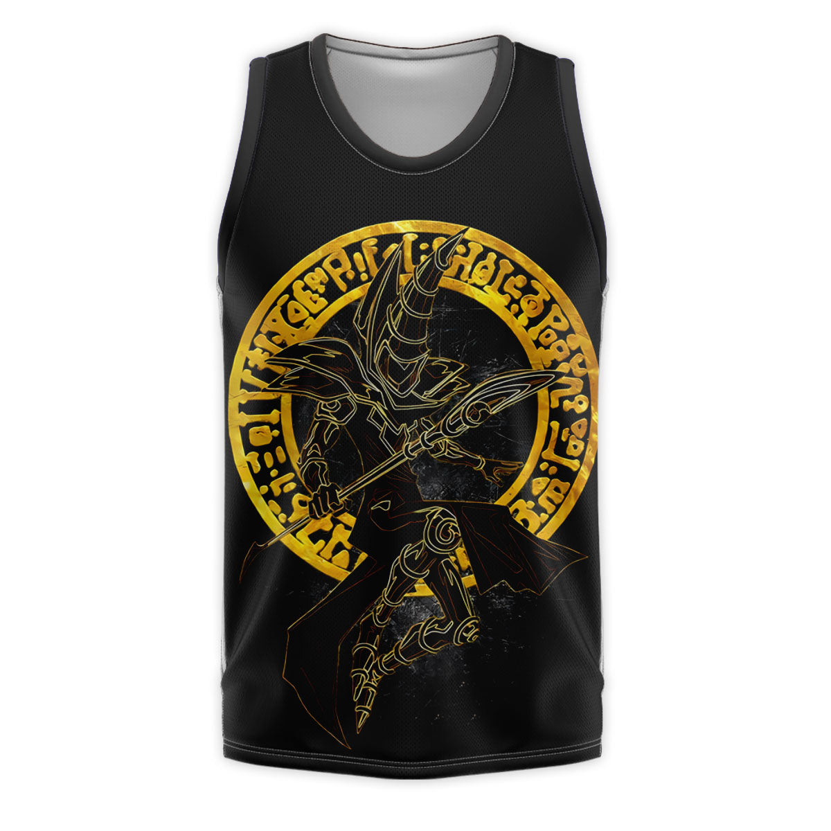 Yugioh Dark Magician With Golden Halo Black Aura Anime Apparel