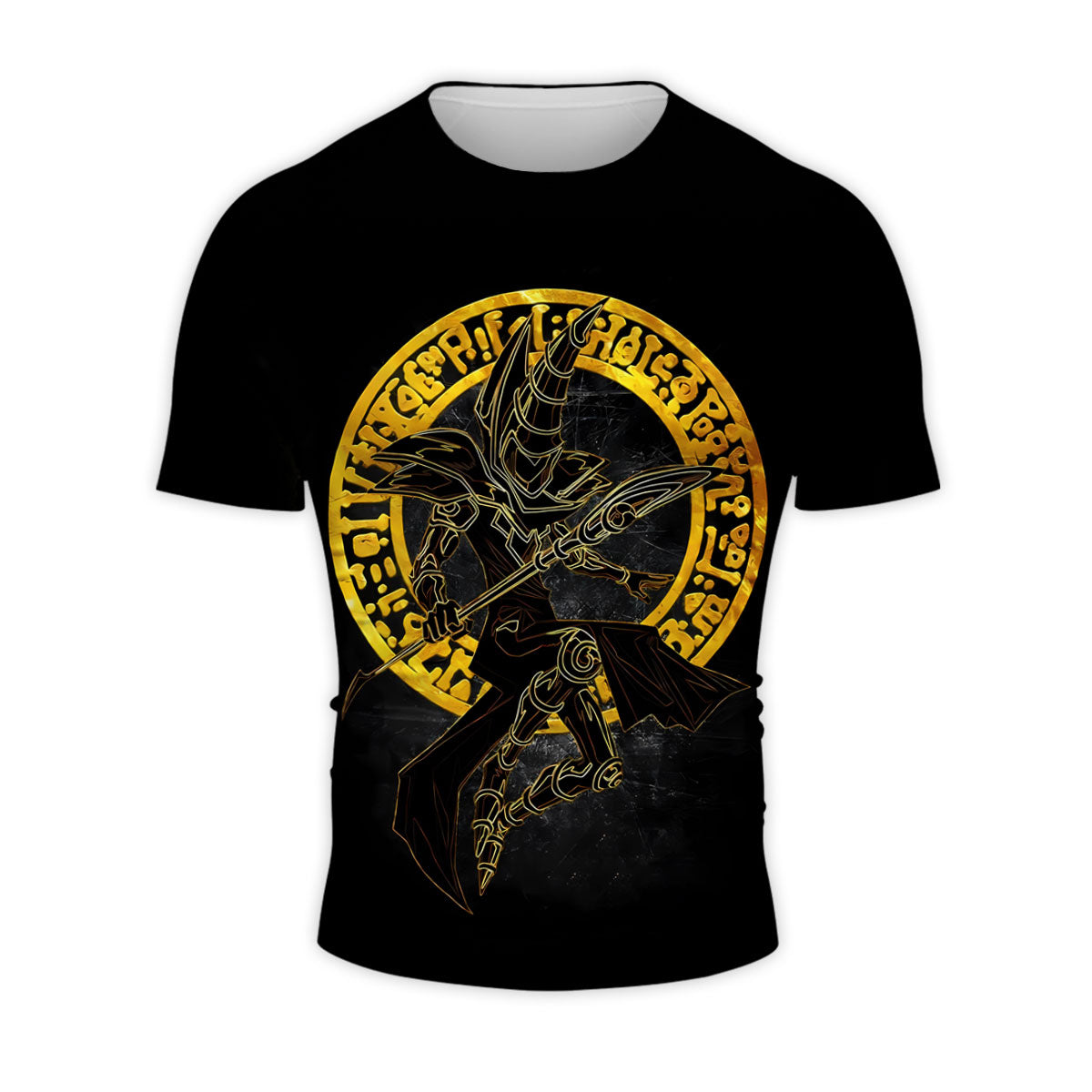 Yugioh Dark Magician With Golden Halo Black Aura Anime Apparel