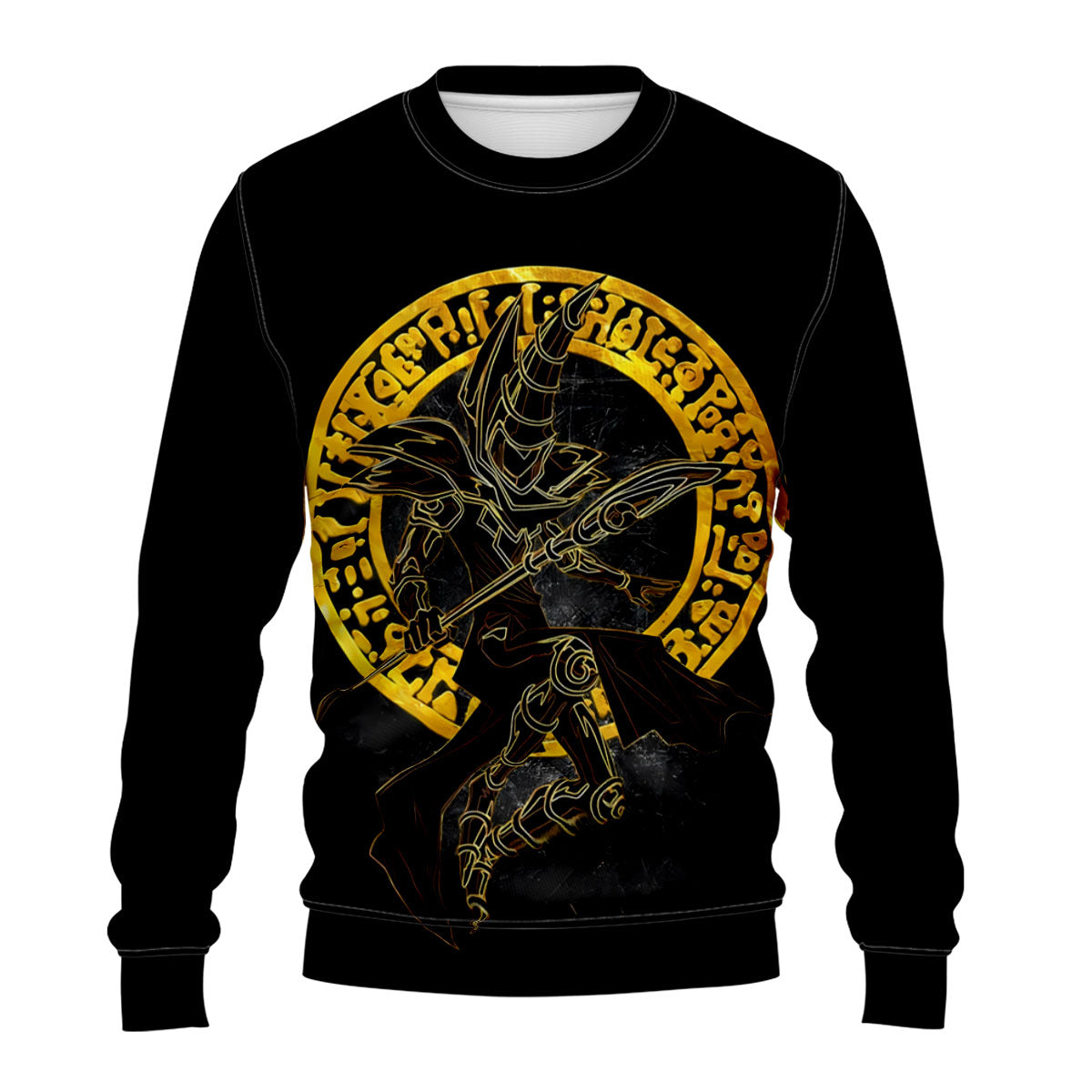 Yugioh Dark Magician With Golden Halo Black Aura Anime Apparel